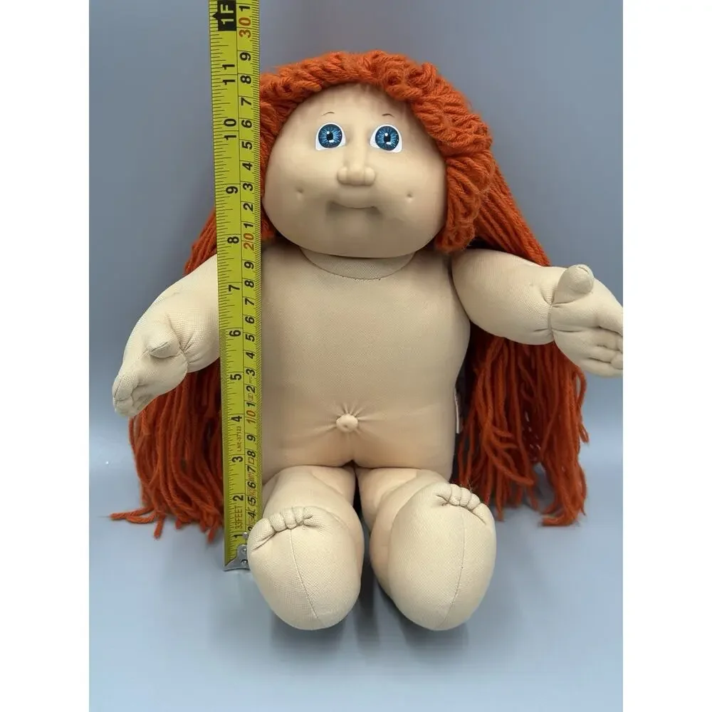 Vintage 1982 Cabbage Patch Kids Doll Red Orange Hair Blue Eyes Dimples Caleco